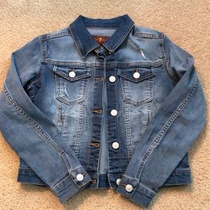 7 for all mankind denim jacket - youth medium